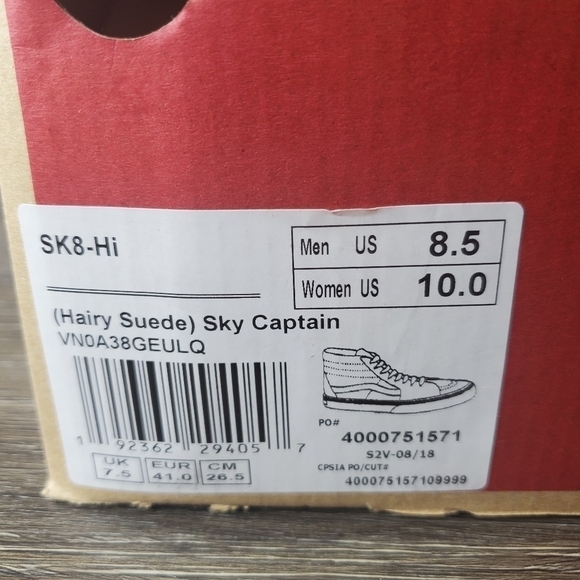 New Vans Sk8-Hi Hairy Suede - Picture 9 of 9